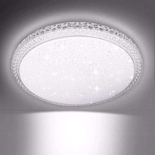 SPETLEK Modern Round LED Ceiling Light, 24W, White