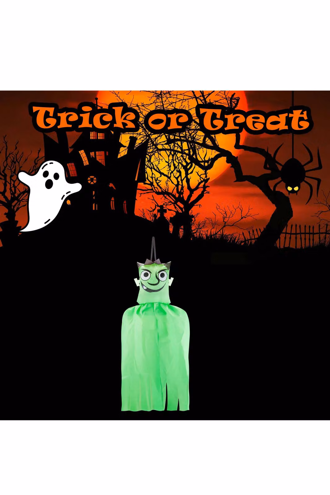 VFM e-Store Hanging Frankenstein Halloween Decoration, 90 cm – 3