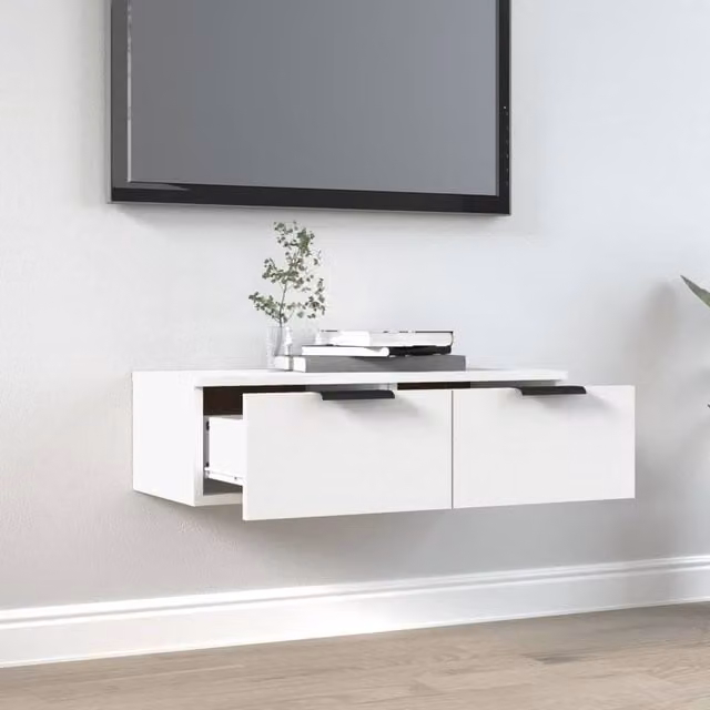 Berkfield Home White Wall Mounted Cabinet W/D/H: 68 x 30 x 20 cm
