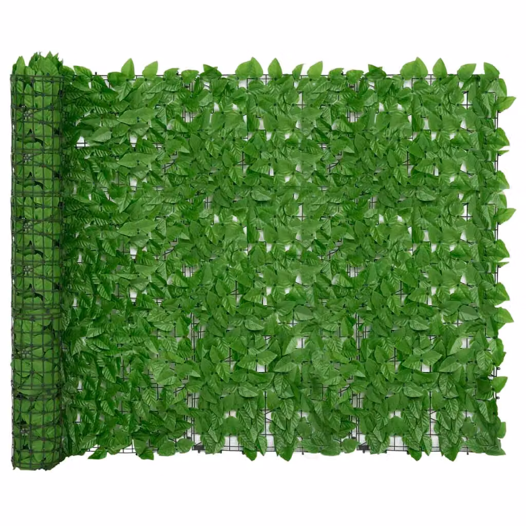 Berkfield Home Green Artificial Hedge Balcony Privacy Screen, W: 300 cm, H: 150 cm – 2