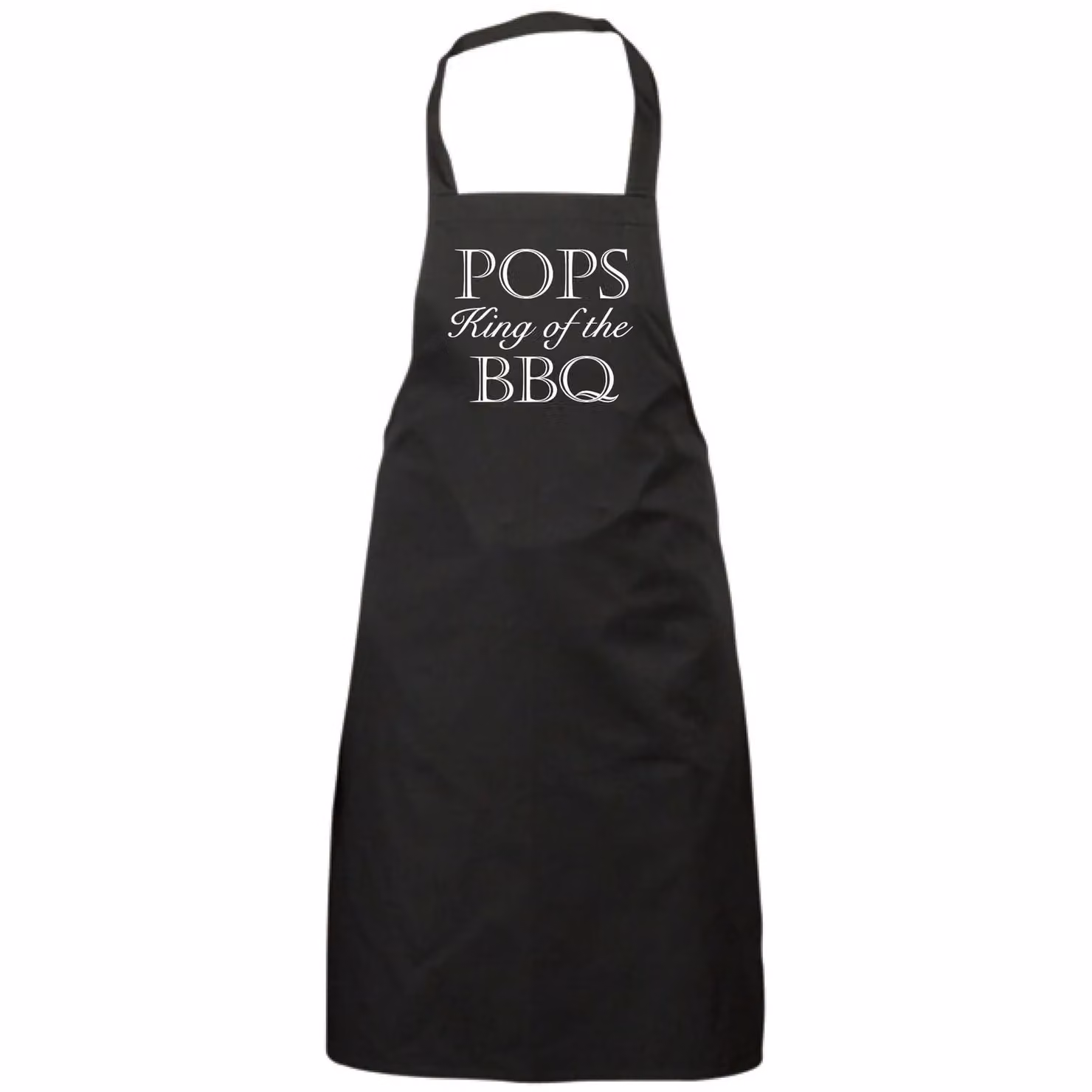 60 Second Makeover Limited Pops King Of The BBQ Black Men's Chef Apron – 2