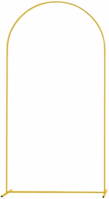 Ventryn Large Freestanding Wedding Arch Door Backdrop Stand in Gold, Height: 180 cm