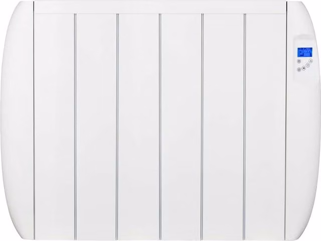 MYLEK 1500W Aluminium Electric Panel Convector Heater with 24/7 Digital Timer in White – 1