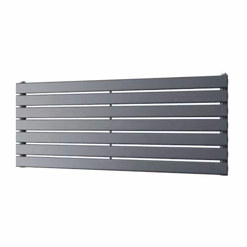 UK Radiators Typhoon Axis Anthracite Horizontal Designer Radiator W: 120 cm, H: 47.6 cm – 2