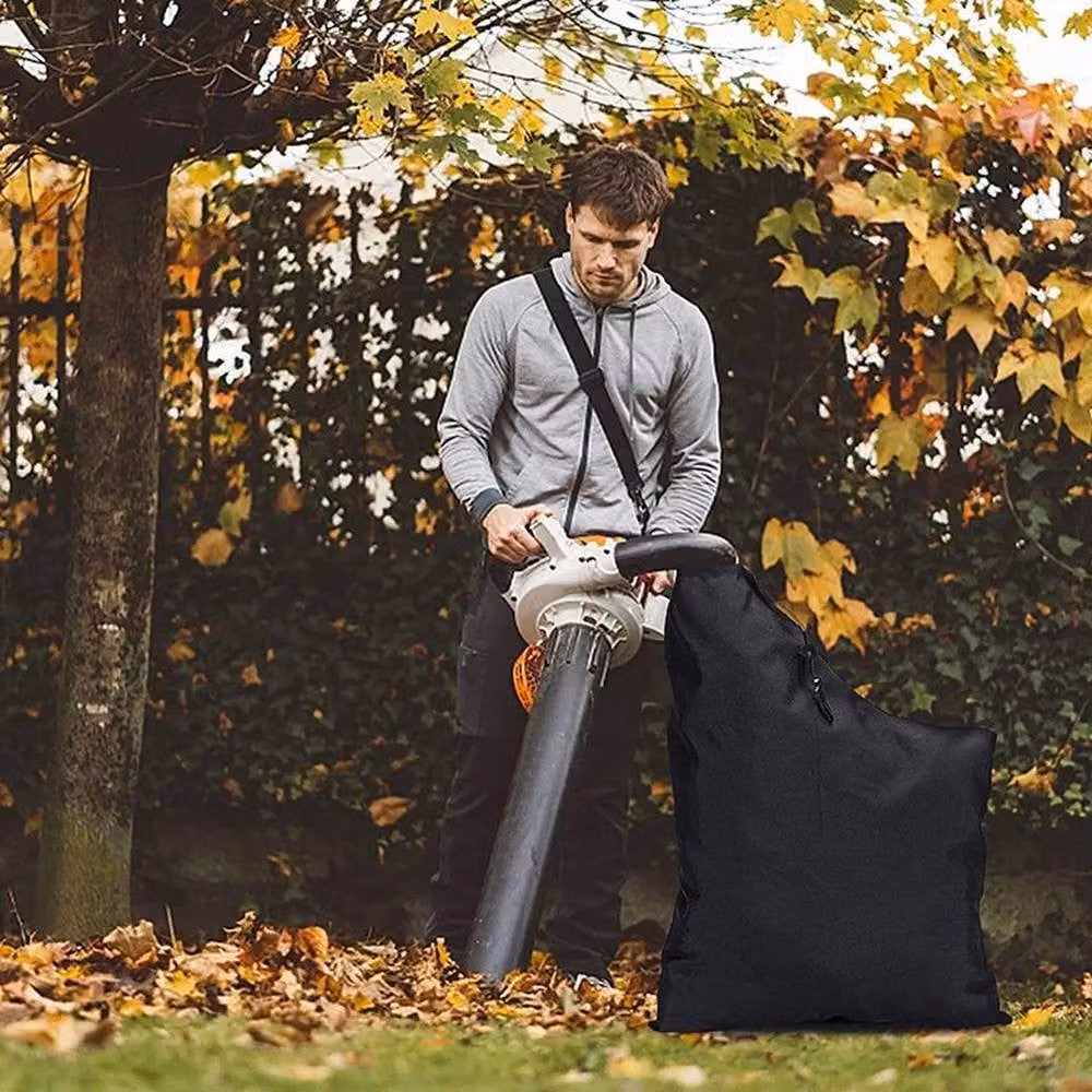 FLAVORA Black Polyester Garden Leaf Blower Vacuum Collection Bag, W: 100 cm, D: 15 cm – 3
