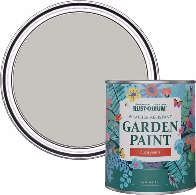 Rust-Oleum Garden Paint in Gloss Finish, Grey, 0.75 l