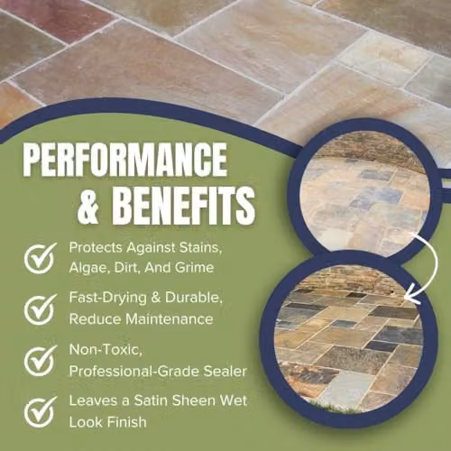 StoneCare 4u Essential All Stone Sealer Satin Finish, Transparent, 25 Litre – 3