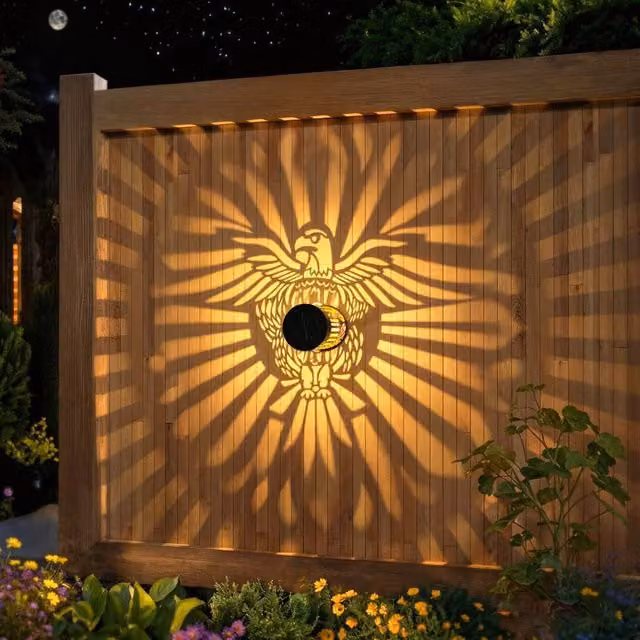 Quipulse Style 1 Solar-Powered LED Garden Decorative Lights in Black Metal with Warm White Light and Dusk Sensor