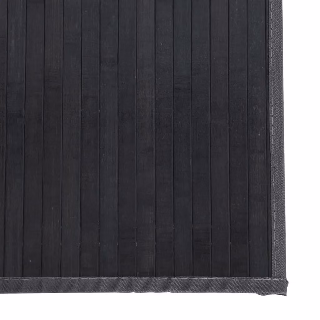 Berkfield Home Rectangular Bamboo Rug in Grey, W/D: 100 x 300 cm – 5