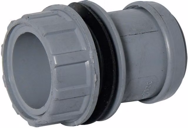 FloPlast Push Fit Waste Tank Connector, 40mm, Grey