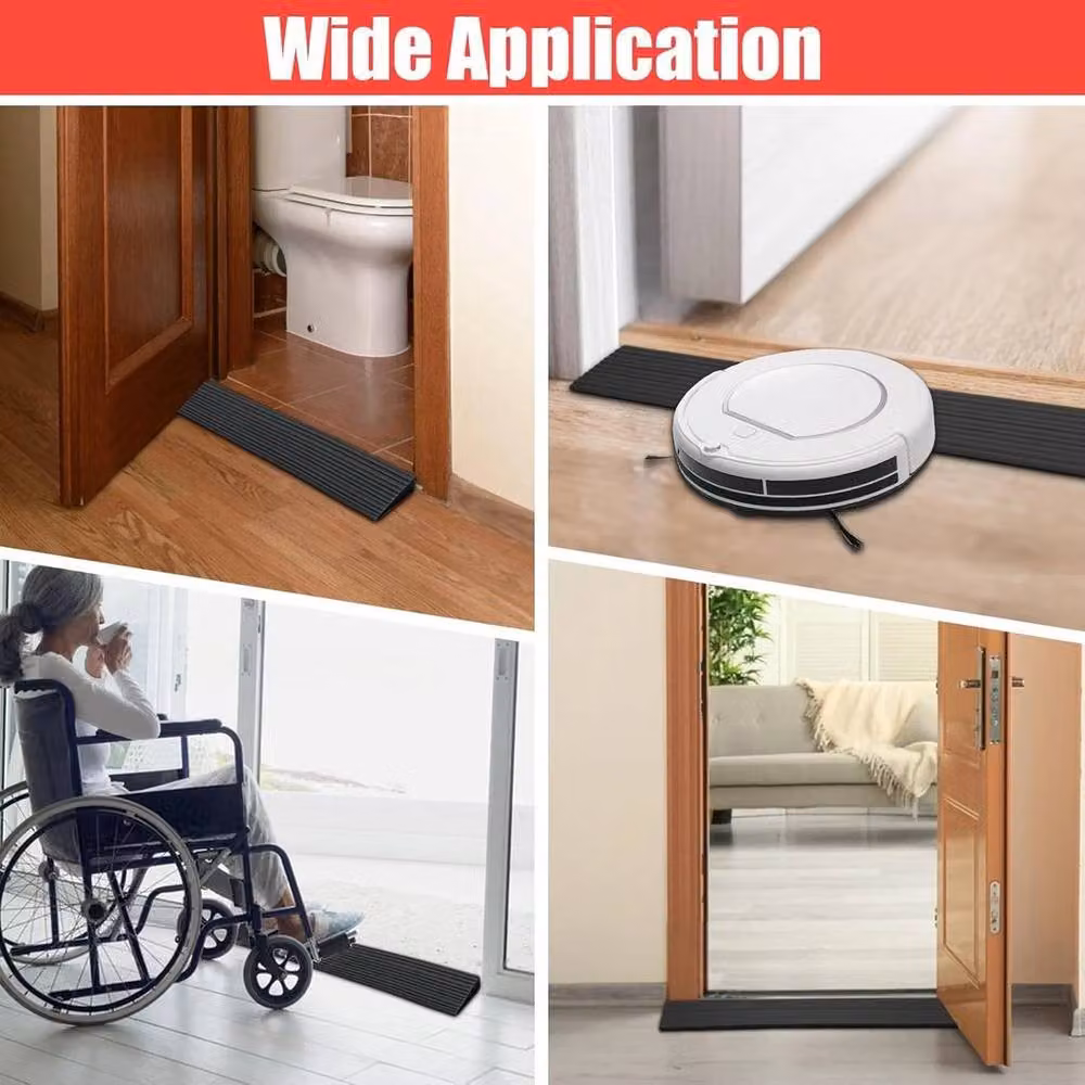 KORVIXA Black Silicone Threshold Doorway Adaptation Ramp – 4