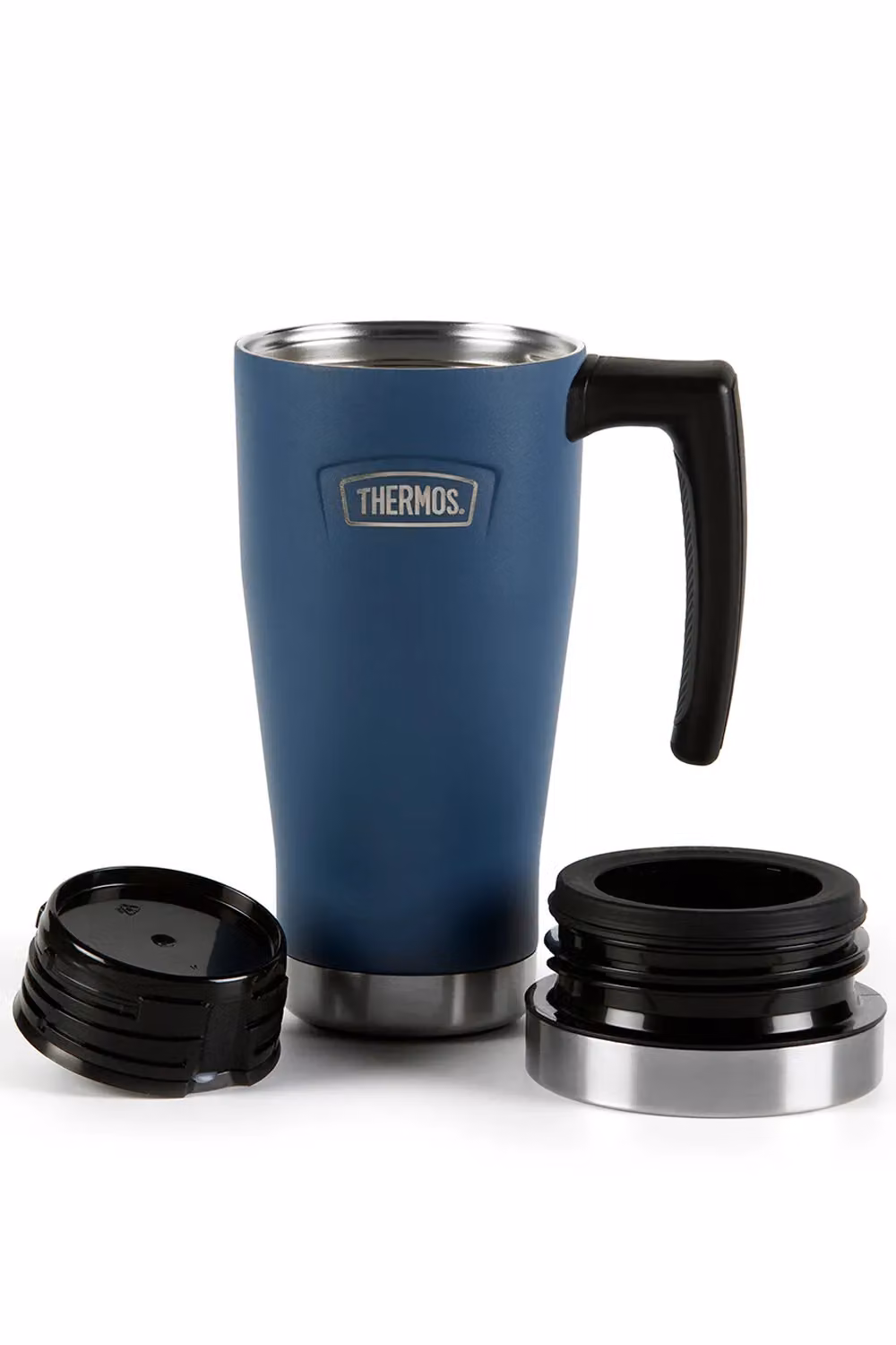 Thermos Icon Series Stainless Steel Travel Mug, Blue – 8