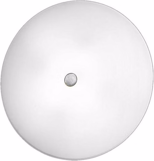 Netlighting Centro Designer Glass Flush Ceiling Light in Grey with Matt Nickel Finish, 3x E27