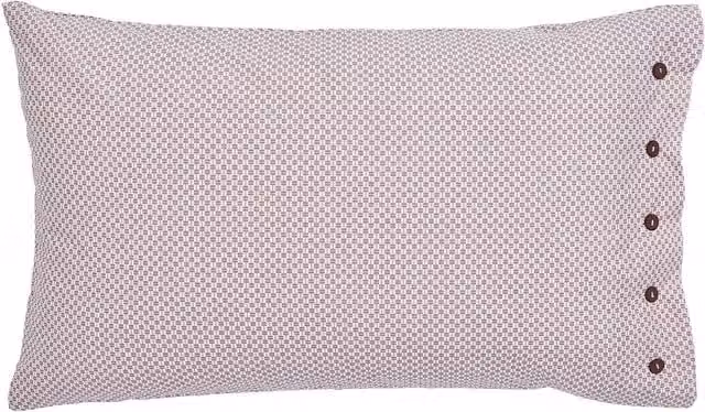 Bedeck of Belfast Katara Reversible Floral Cotton Percale Standard Pillowcase Pair, Pink and Grey