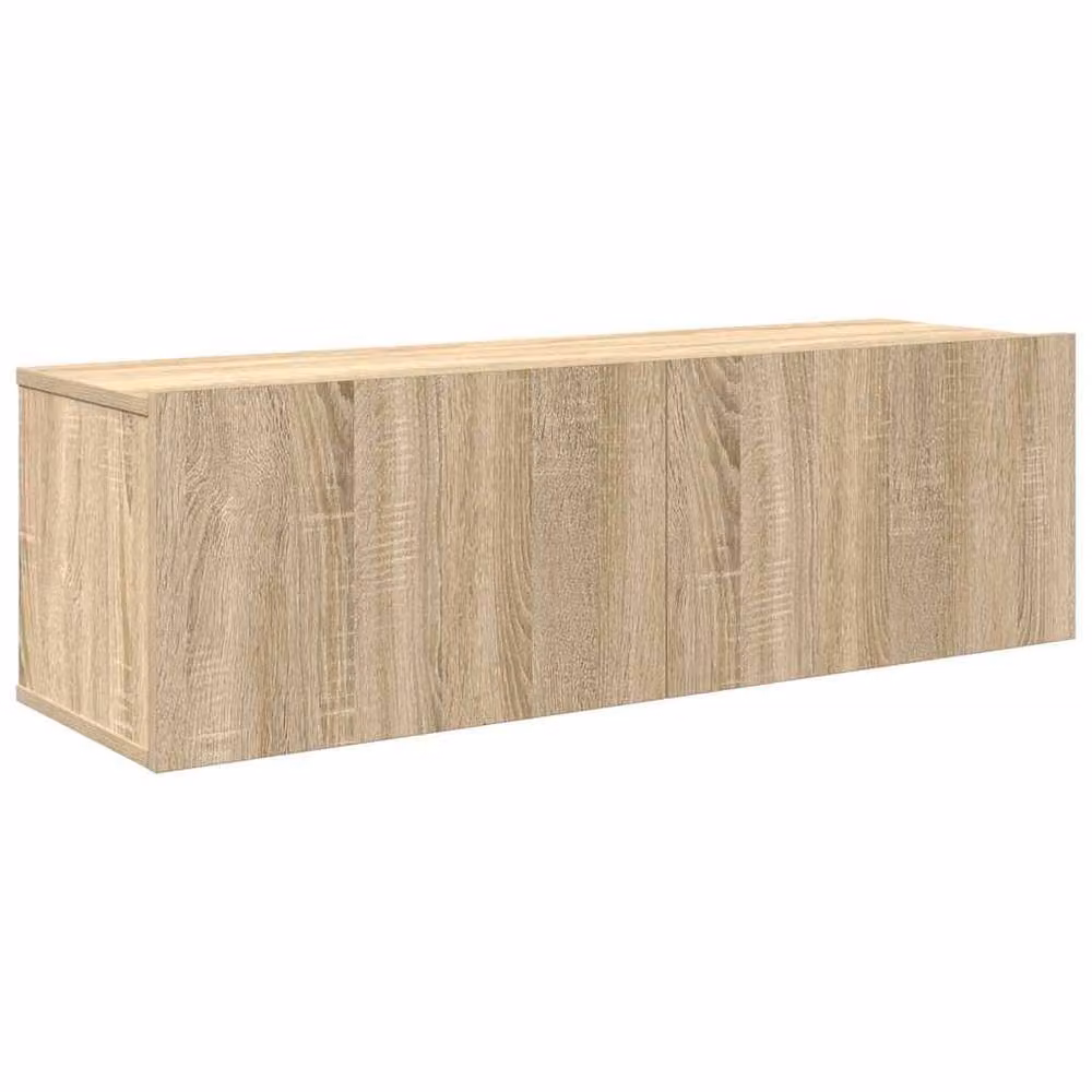 Berkfield Home 4 Piece Sonoma Oak TV Cabinet Set in Light Tan Beige – 2