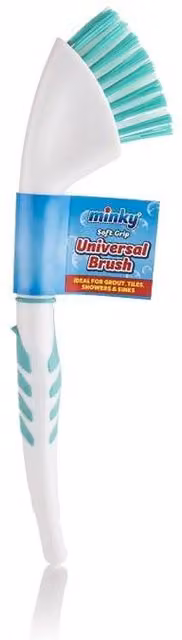 Minky Universal Plastic Brush in Multicolour and Turquoise