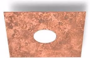 Netlighting Square Life Metal Ceiling Light in Rose Gold with GX53 Bulb