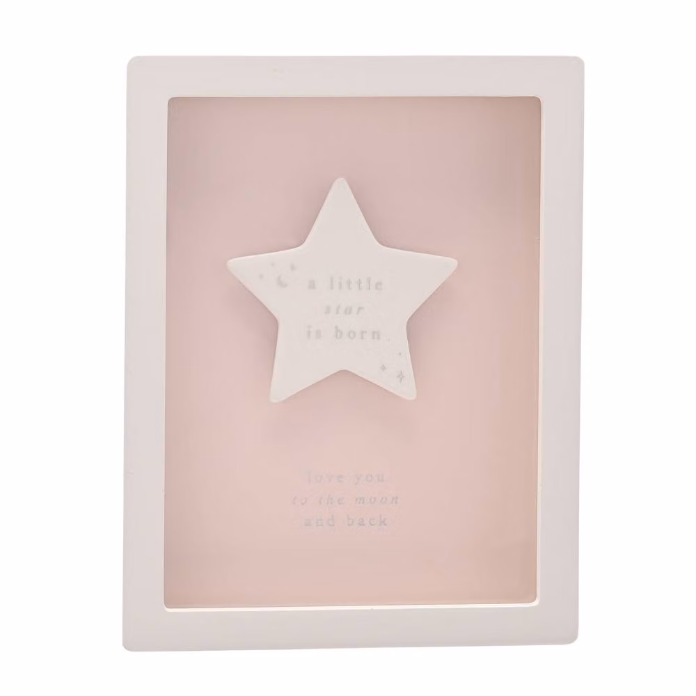 Bambino by Juliana Little Star Pink Framed Tabletop Plaque – 2
