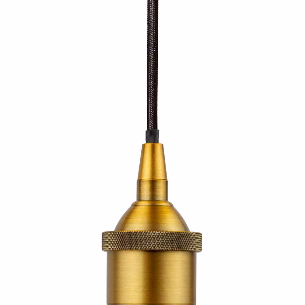 SE Home Worcester Burgundy Red Dome Pendant Light in Gold, Black and Red Metal – 2