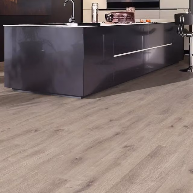 FloorLabs Oak Effect Laminate Flooring in Beige, Brown and Grey Plank Design with Click System