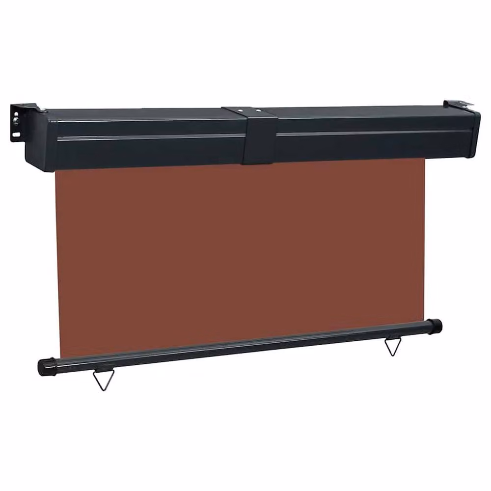 Berkfield Home Balcony Side Awning in Brown, W/H: 140 x 250 cm – 2