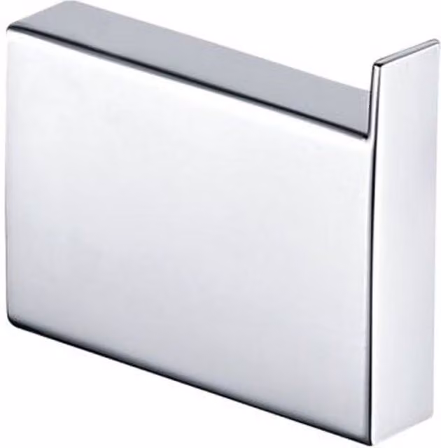 Nes Home Chrome Modern Wall Mounted Brass Robe Hook in Silver