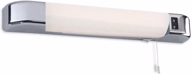 Netlighting Dual LED Chrome Shaver Light in Grey