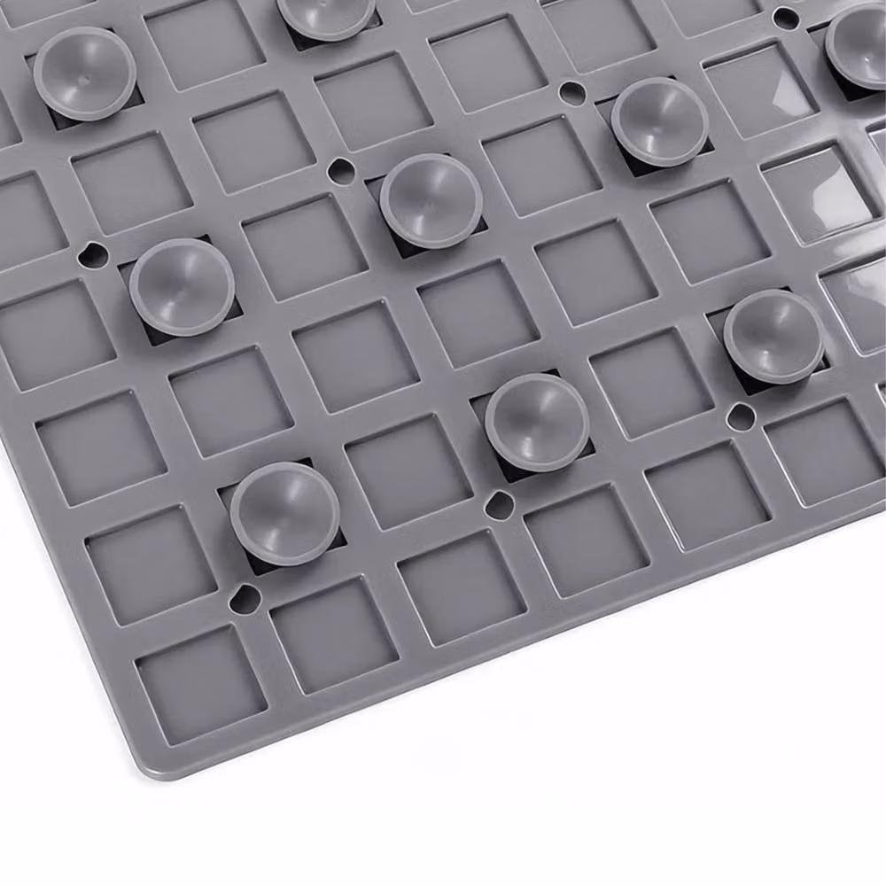 NESTLUNE Grey Non-Slip Quick Drying Bathtub Mat, W: 100 cm, D: 40 cm – 3