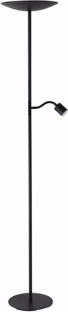 Loops Modern Black Metal LED Floor Lamp with Touch Control – 1