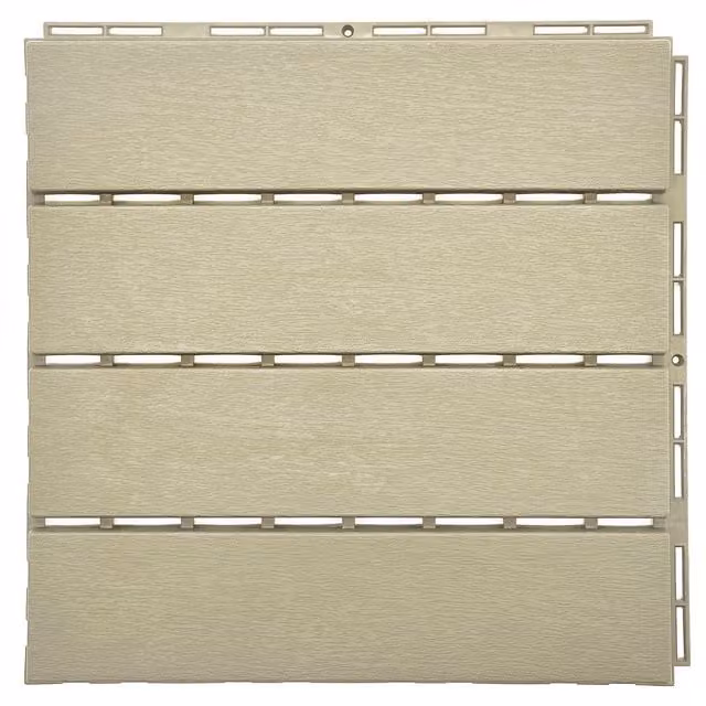 Nicoman Polydeck Decking Tiles in Beige and Brown