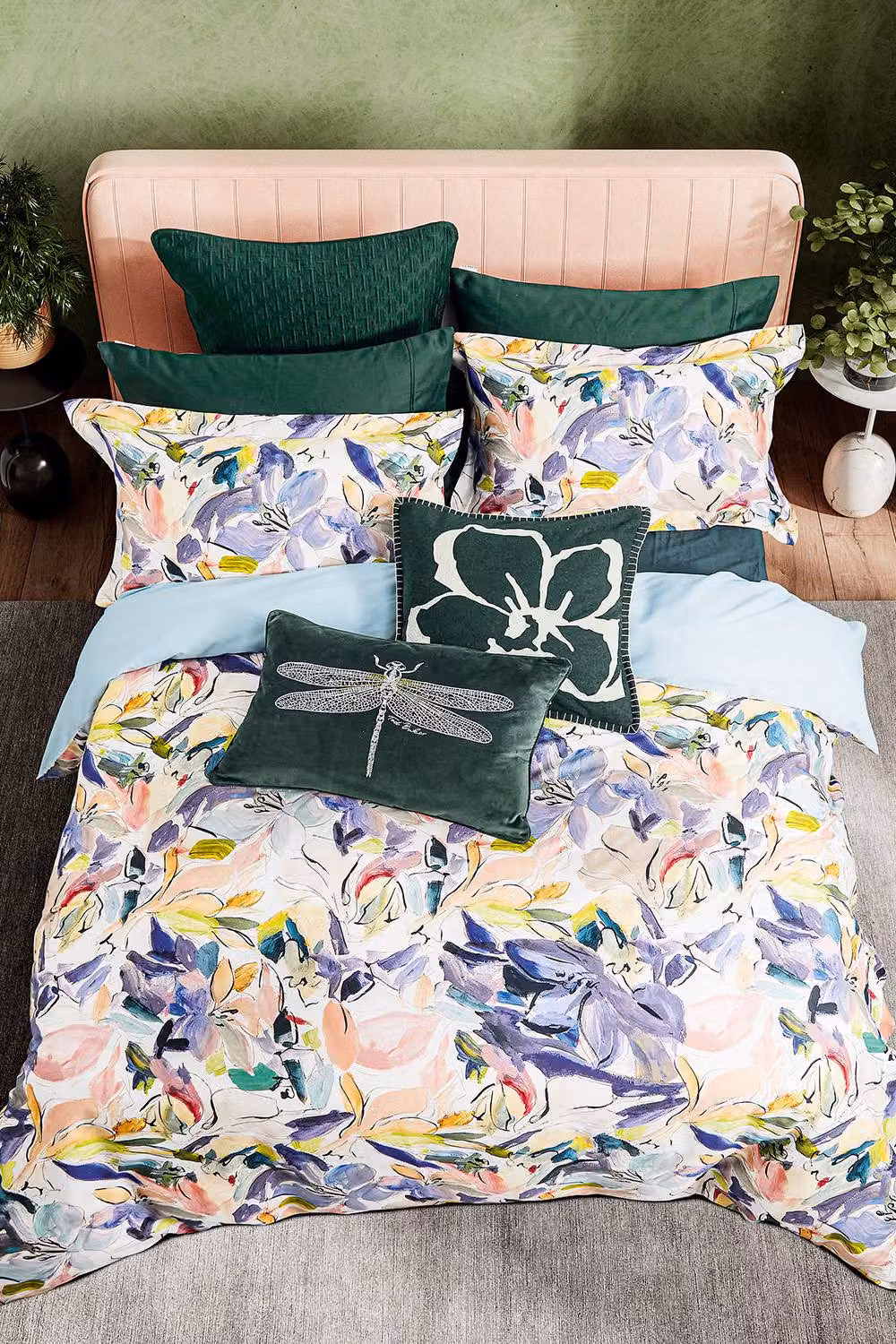 Ted Baker Floral Cotton Mako Satin Duvet Cover and Pillowcase Set, Multicolour, W: 200 cm x D: 200 cm – 3
