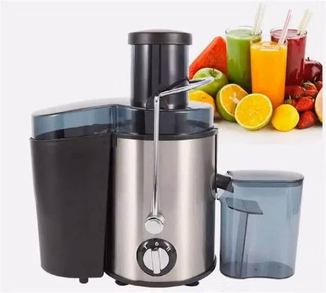 Nordara 1000W Centrifugal Juicer Machine for Whole Fruit and Vegetables in Silver Stainless Steel – 1