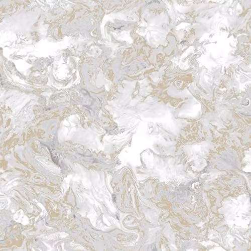 Muriva Elixir Abstract Marble Effect Metallic Wallpaper in Grey and Gold