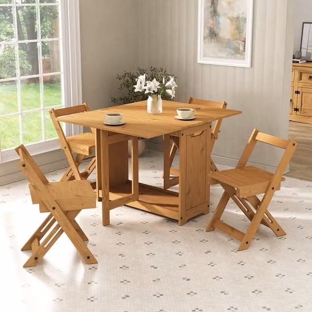 Mews Corona Butterfly Dining Set in Brown Pine Wood