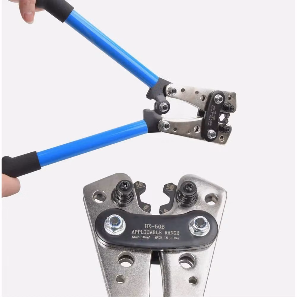 SPETLEK Heavy Duty Cable Battery Crimping Tool for Wire Lugs, Blue – 2