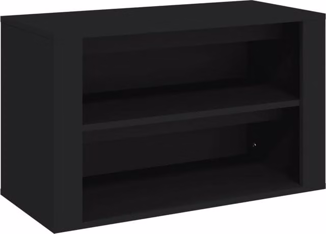 Berkfield Home Black MDF Shoe Rack, W/D/H: 75 x 35 x 45 cm – 1