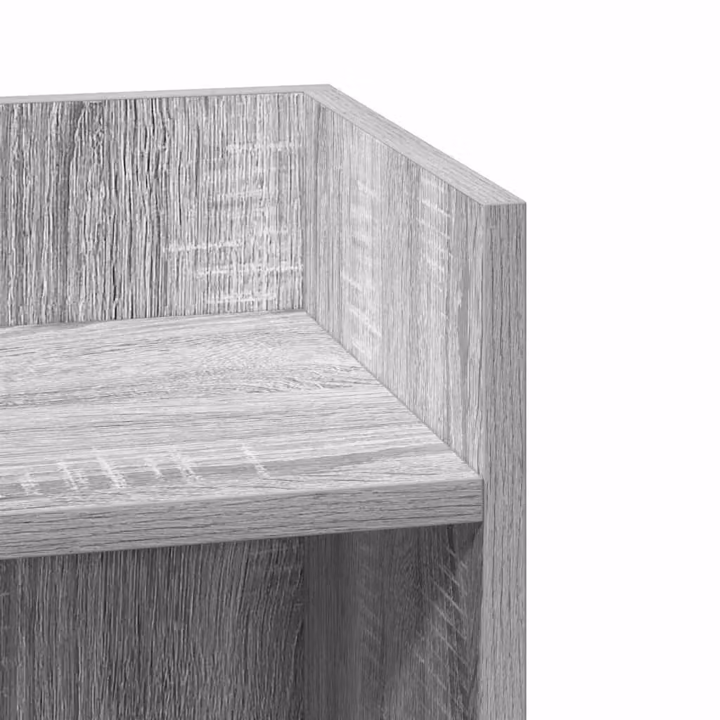 Berkfield Home Set of 2 Side Tables with Shelf, Grey Sonoma, W: 25.5 cm, D: 27 cm, H: 60 cm – 4