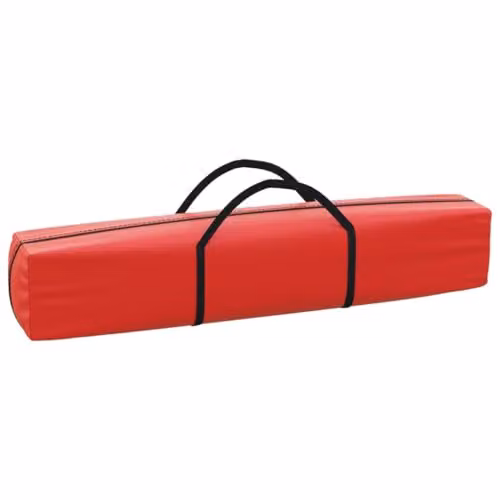 vidaXL Folding Party Tent with Sidewalls in Red and Silver, W/D/H: 2 x 2 x 2 m – 4