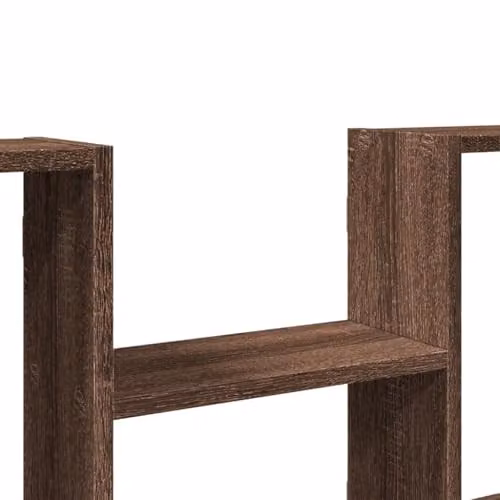 vidaXL Wall Shelf Brown Oak, W/D/H: 99 x 15 x 60 cm – 3