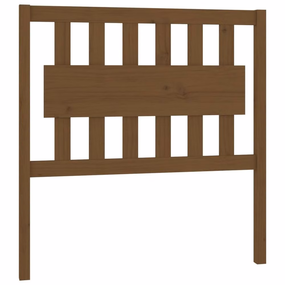 Berkfield Home Beautiful Bed Headboard in Honey Brown Solid Pine Wood, W: 95.5 cm, D: 4 cm, H: 100 cm – 3