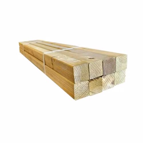 Snowdon Treated Timber Decking Spindles, Brown, 16 Pack, H: 89.5 cm, W: 4.1 cm