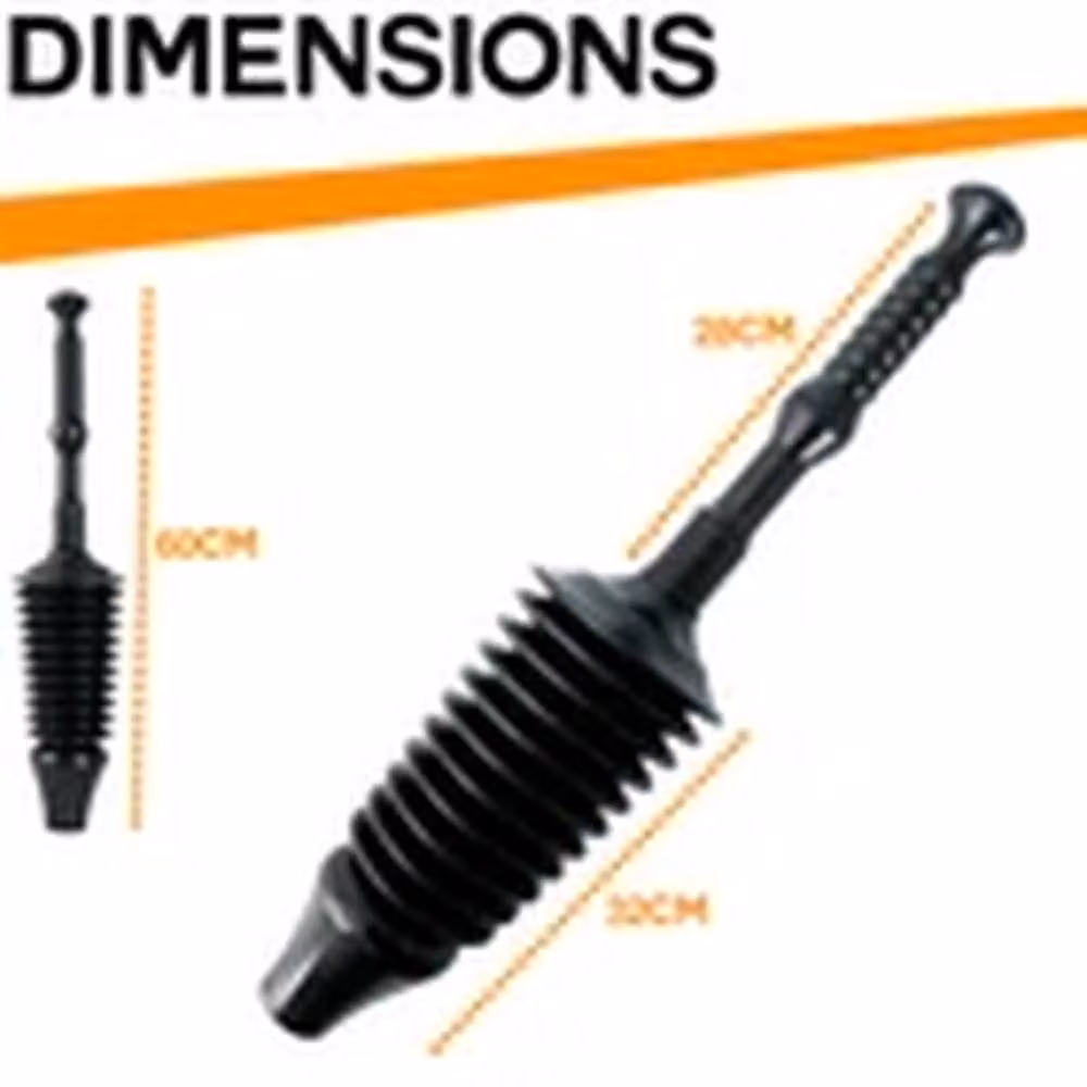 EONLION Powerful Toilet Plunger Air Pump Sink Blaster Drain Unblocker, Black – 2