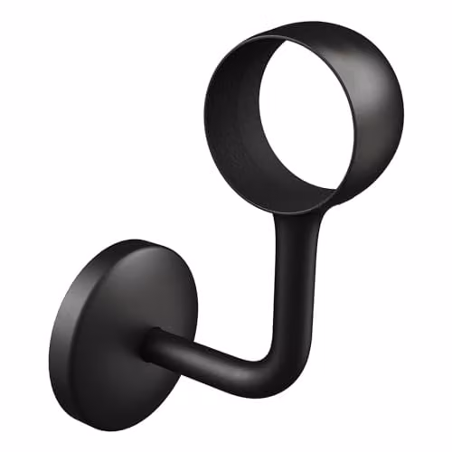 Rothley Matt Black Wall Mounted Staircase Handrail Bracket 40mm