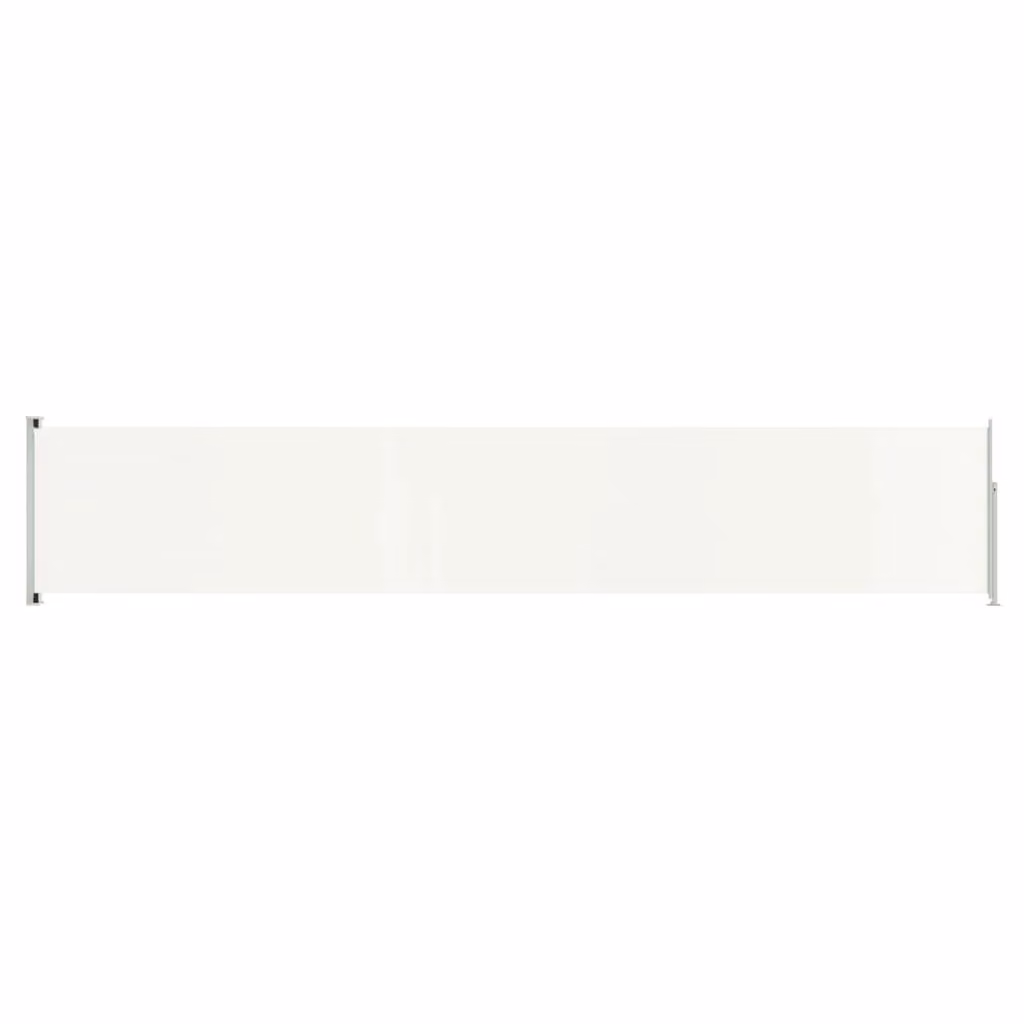 Berkfield Home Patio Retractable Side Awning in Beige, W/D/H: 117 x 600 cm