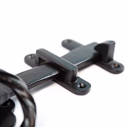 Hammer and Tongs Black Matt Cast Iron Rose Ring Gate Latch – 3