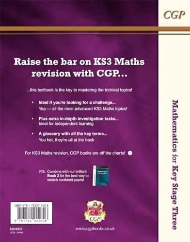 CGP KS3 Maths Textbook 3 for Years 7, 8 and 9 – 1