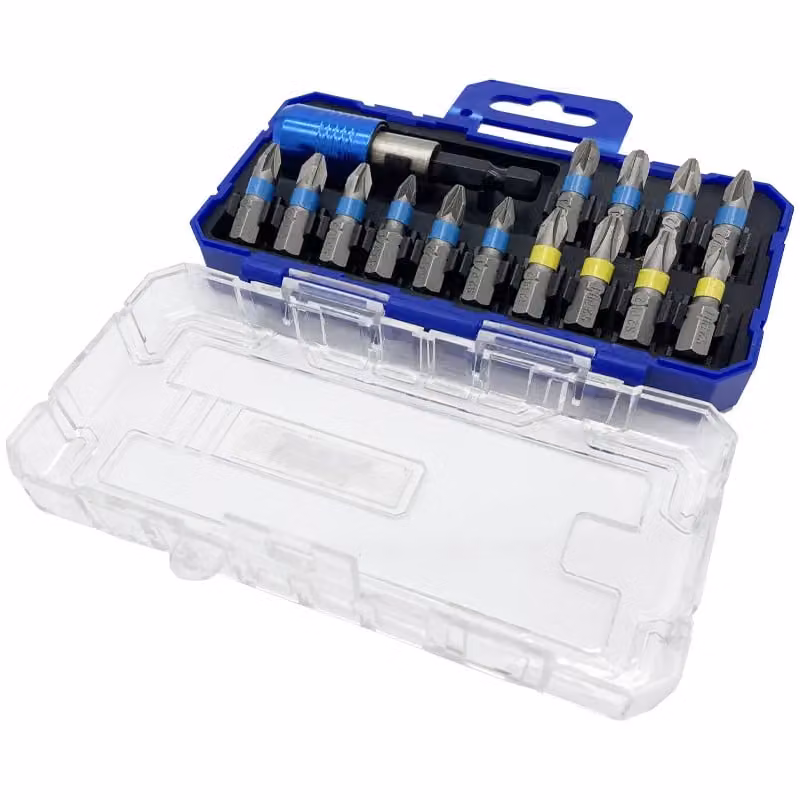 Lumberjack 15 Piece S2 Steel Screwdriver Bit Set in Silver and Grey – 3