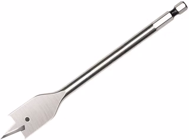 DeWalt Stainless Steel Flat Wood Drill Bits in Silver and Multicolour