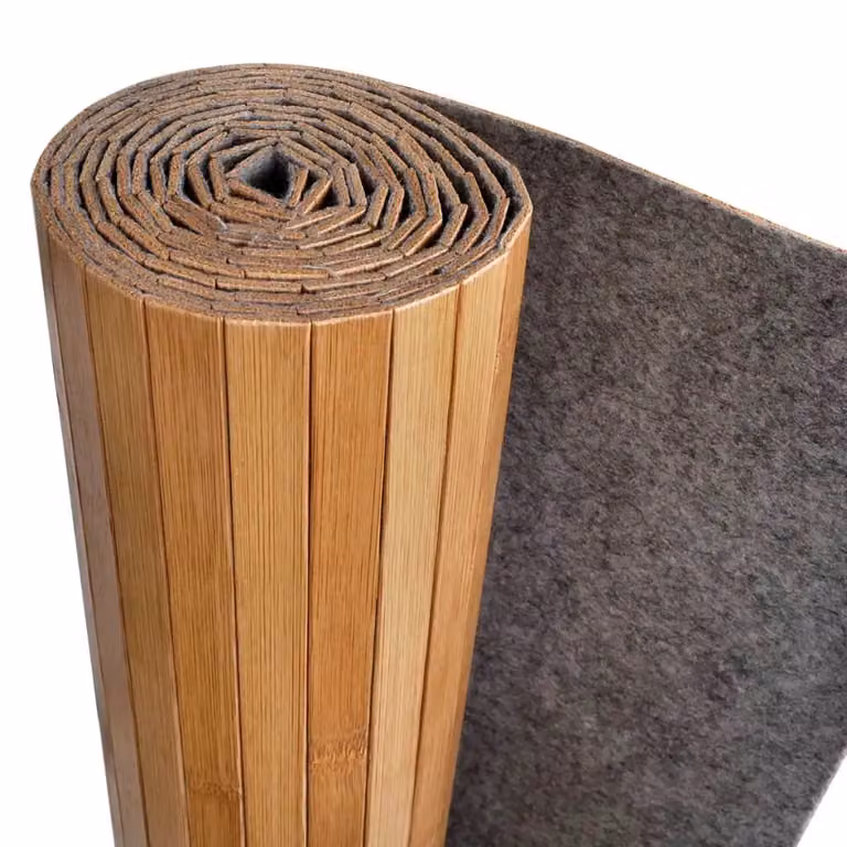 Berkfield Home Bamboo Room Divider in Brown, W: 250 cm, H: 165 cm