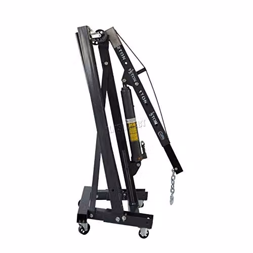 Switzer 2 Tonne Manual Hydraulic Folding Engine Crane Hoist in Grey – 2